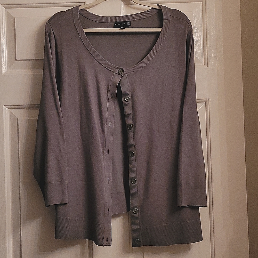 Olive color button up cardigan